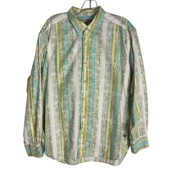 Tommy Bahama Other - Tommy Bahama Men's XL Cotton Silk Blend Long Sleeve Summer‎ Striped Multicolor